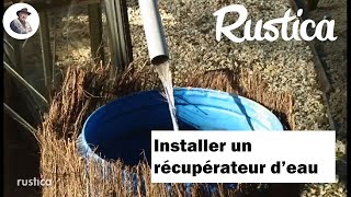 Installation dun récupérateur eau au jardin [upl. by Tychonn]