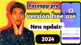 Faceapp pro version free unlocke new track 2024 😱 faceapp [upl. by Ahgiela]