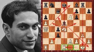 Amazing Chess Game  Mikhail Tal vs Vassily Smyslov  Brilliancy Prize Game  Caro Kann Defence [upl. by Savina]