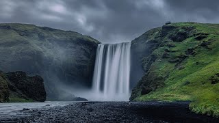 The spectacular Skogafoss Waterfall in Iceland in 4K video [upl. by Charmian]