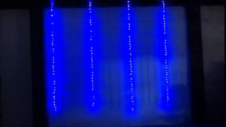 cortina de led azul [upl. by Lasyrc]