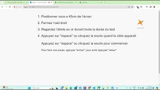 Eyeonic Online Visual Field Test  French Demo video [upl. by Eannaj]