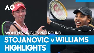 Nina Stojanovic vs Serena Williams Match Highlights 2R  Australian Open 2021 [upl. by Lakim700]