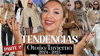 🔥 TENDENCIAS DE MODA Otoño  Invierno 20242025 PARTE 2 ✨ ¿Qué se va a llevar [upl. by Cathi]