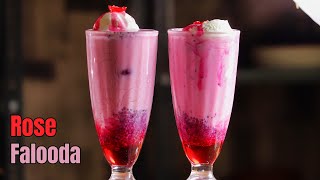 రాయల్ రోస్ ఫాలుదా  Best Summer Recipe Homemade Royal Rose falooda in Telugu by Vismai food [upl. by Nerraj]