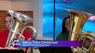 Tuba Christmas performs on Live at 9 [upl. by Darraj268]