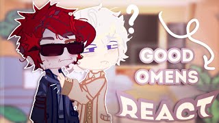 Good Omens Reaction  Aziraphale x Crowley GachaClub [upl. by Soilissav]