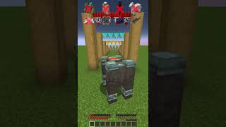 Mobs Chase vs Different Spikes meme shorts minecraft [upl. by Aihsinat]