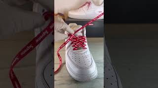 HOW TO LACE Air Force 1 Supreme BEST WAY [upl. by Kurtz848]