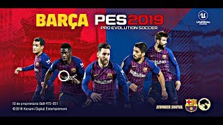 DOWNLOAD DO NOVO PATCH DO BARCELONA V320 NO PES 2019 MÓBILE [upl. by Akenor]