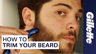 How to Trim Your Beard Beard Grooming Tips  Gillette STYLER [upl. by Iral498]