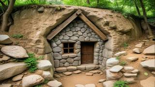 A Man Builds an Amazing Stone House from start to finish [upl. by Bate]