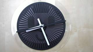 moire seconds prototype  optical illusion wallclock [upl. by Rankin]