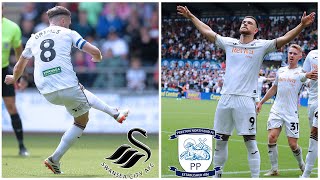 Swansea City 30 Preston North End [upl. by Ahsitul]