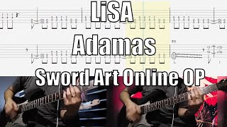 LiSA Adamas Sword Art Online Guitar Lesson With Tab [upl. by Bethezel]