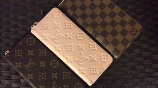 Louis Vuitton Zippy and Clemence Wallets Review and comparison Both Empriente and Canvas [upl. by Jena998]