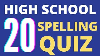 SPELLING QUIZ 7 20 Spelling Quiz Hard Words Vocabulary Building Spelling Test [upl. by Hefter]