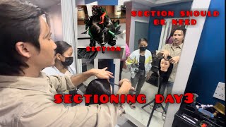 Haircut sectioning Day today💇‍♀️ DAY3 course in Banglore gorkheyboyvlogs6643 [upl. by Siblee938]