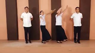 Ikay Aming Sinisinta mirrored choir choreography mcgi 🎵 [upl. by Sitarski]