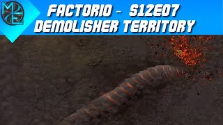 Factorio  S12E07  Space Age DLC  Demolisher Territory [upl. by Eiuqcaj]