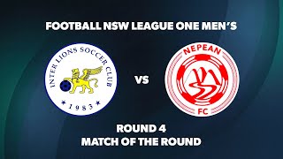 FNSW League One Mens  Inter Lions FC vs Nepean FC [upl. by Winterbottom]