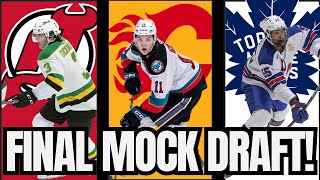 FINAL Top 32 MOCK DRAFT  Predictions For 2024 NHL Draft [upl. by Endora]