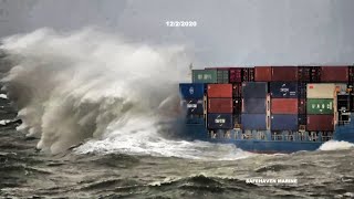 Pilotage in bad weather Cork Harbour February 2021 [upl. by Hettie]