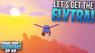 Minecraft  I got elytra in Minecraft hardcore [upl. by Wilie]