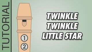 Twinkle Twinkle Little Star D Major  Recorder Tutorial 🎵 EASY Song [upl. by Engleman]