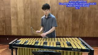 15 Technical Etudes 1 from Méthode Complète de Vibraphone 1 Jacques Delécluse delecluse [upl. by Rahas349]