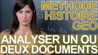 Analyser un ou deux documents  la méthode  HistoireGéographie  Les Bons Profs [upl. by Donni]