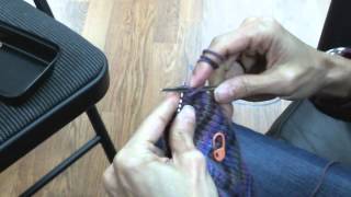 ToeUp Socks on Circular Knitting Needles  Turning the Heels Part 3 of 5 [upl. by Oremar]