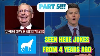 Mitch McConnell Tucker Carlson Seen Here Joke Compilation Part 5 Weekend Update SNL Colin Jost  Che [upl. by Landbert]