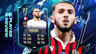 TOTS MOMENTS GOUIRI PLAYER REVIEW  FIFA 22 Player Reviews [upl. by Anawal]