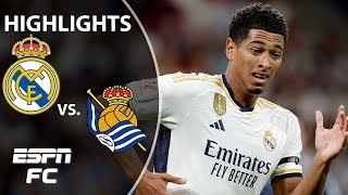 🚨 COMEBACK KINGS 🚨 Real Madrid vs Real Sociedad  LALIGA Highlights  ESPN FC [upl. by Annoit]