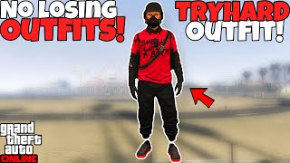 GTA 5 ONLINE BLACK JOGGERS RIPPED SHIRT GLITCH TRYHARD MODDED OUTFIT 168 NO TRANSFER GLITCH [upl. by Fu]