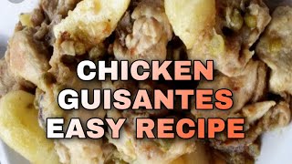 How To Cook Chicken Guisantes  Pinoy Food  Pinoy Recipe  Bliss20 Vlog [upl. by Chaworth]