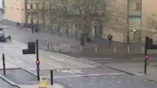 Shocking CCTV shows Bristol bus driver smashing into biker [upl. by Nnayllek]