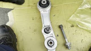 2019 MERCEDES E300 FRONT LOW CONTROL ARMS REPLACE [upl. by Adnuhsat]