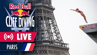 Diving in front of the iconic Eiffel Tower in Paris Red Bull Cliff Diving World Series 2023 [upl. by Goldberg]