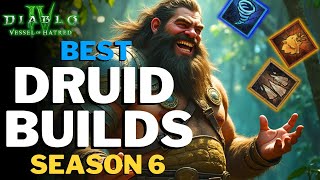 Diablo 4  TOP 3 Druid Builds for Season 6 [upl. by Rhea]