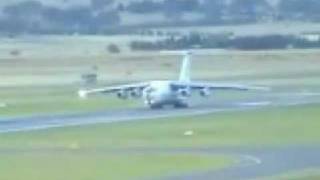 Fully loaded IL76 taking off must see [upl. by Justin]