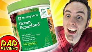 BEST GREEN SUPERFOOD POWDER  Amazing Grass Green Superfood Review [upl. by Jarek]