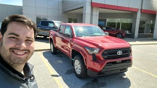 2024 Toyota Tacoma SR Manual Transmission in Supersonic Red [upl. by Fesoj]