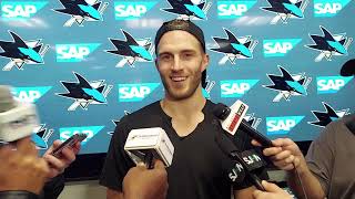 Alex Wennberg Postgame Sharks vs Blue Jackets NHL 11524 [upl. by Piane]