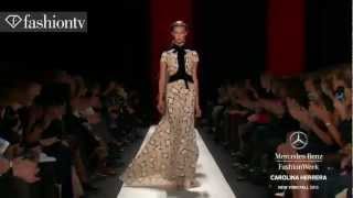 Carolina Herrera FallWinter 201314  New York Fashion Week NYFW  FashionTV [upl. by Airasor]