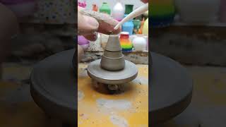 Love ♥️🥰 Mini Pottery Wheel Miniature Ceramic Vase potterywheel ceramic miniature [upl. by Bihas595]