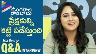 Ungarala Rambabu Movie Story Revealed by Actress Miya George  Miya George QampA Interview  Sunil [upl. by Ezechiel]