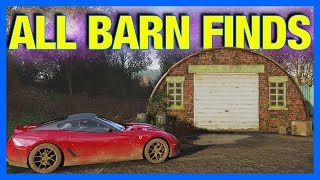 Forza Horizon 4  ALL BARN FINDS  LOCATIONS [upl. by Christoffer]