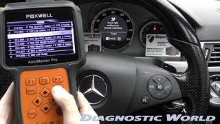 Foxwell NT644 SRS Airbag Warning Light Diagnose Reset Demonstration [upl. by Noraa188]